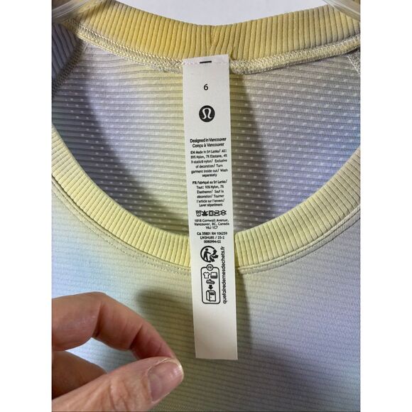 Lululemon NWT Swiftly Tech Short Sleeve 2.0 Wash Size 6 - Picture 5 of 8